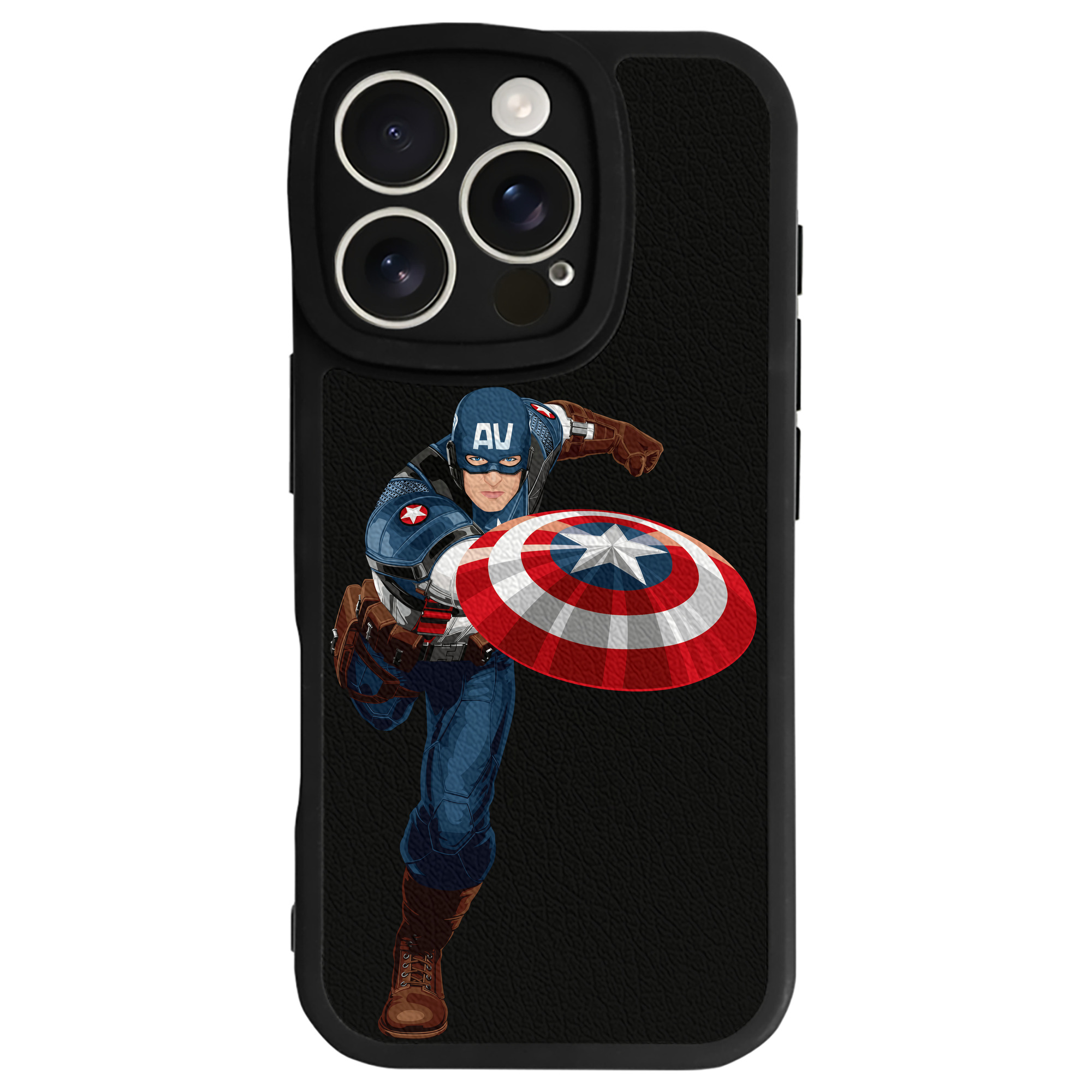 （画像用） アベンジャーズ The Avengers 【iPhone 16シリーズ対応】シリコンスマホケース（レザー調） 材質：シリコン